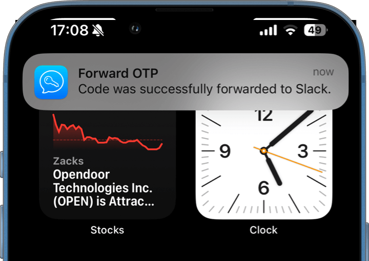 Forward OTP Screenshot